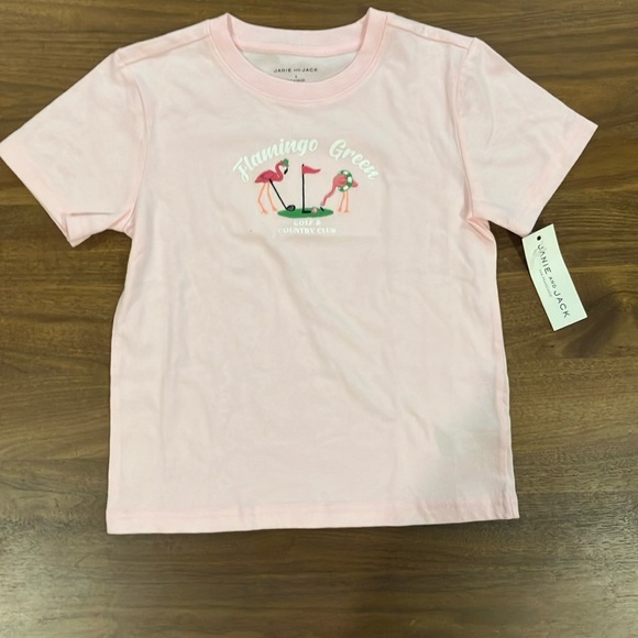 New! EMBROIDERED FLAMINGO GOLF TEE - Picture 2 of 8